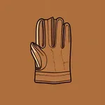 brown leather work gloves image